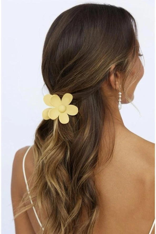 Kadın 3’lü Renkli Papatya Mandal Toka - 2