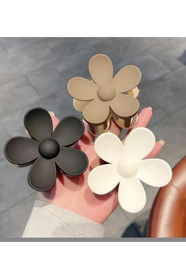 Kadın 3’lü Renkli Papatya Mandal Toka - 7