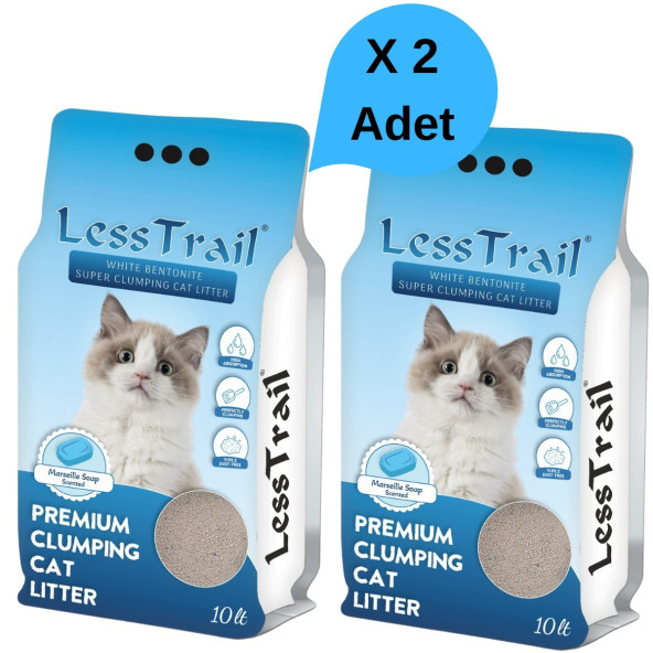 Less Trail Marsilya Sabun Kokulu Kedi Kumu 10lt X 2 Adet