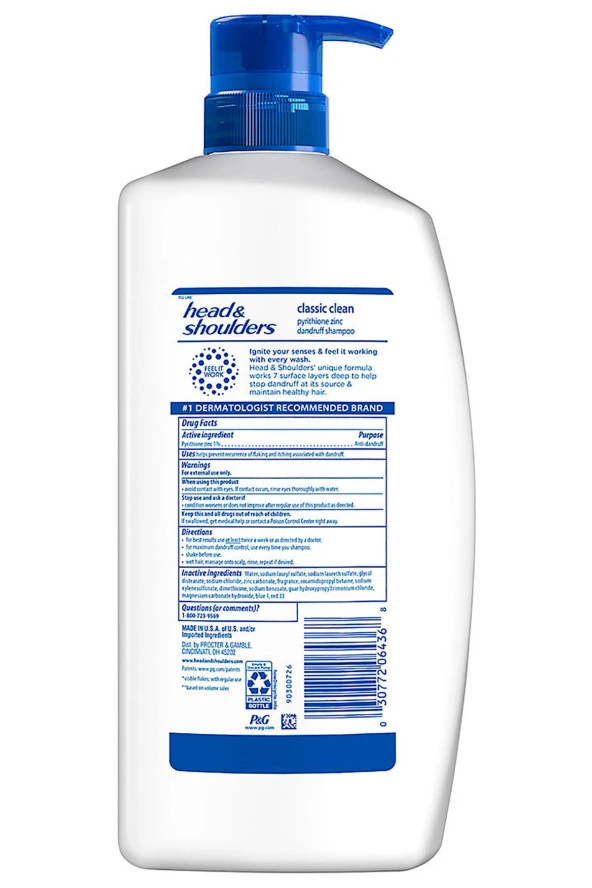 Head & Shoulders Classic Clean Günlük Şampuan 1180ML - 2