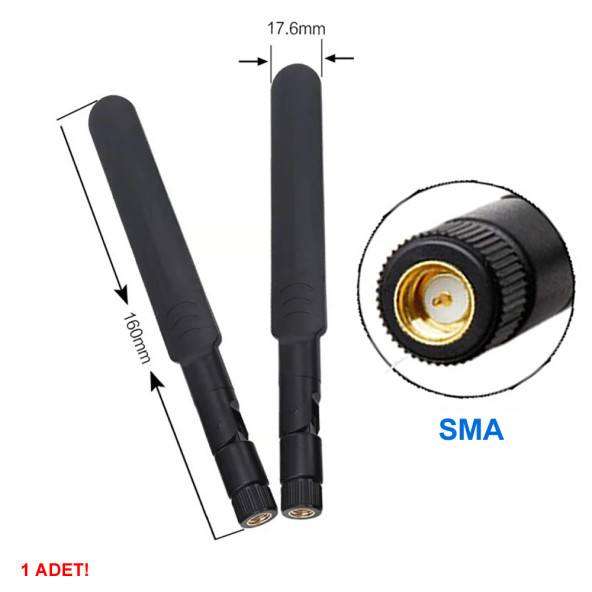 8dBi SMA Erkek Anten 2.4GHz 5.8GHz RF Gsm Wifi Sinyal Kuvvetlendirici Anten Modem Telsiz Kablosuz - 8