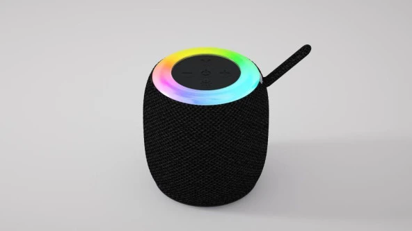 Torima D10 Taşınabilir Rgb Ledli Bluetooth Hoparlör Usb-Fm Radyo Siyah