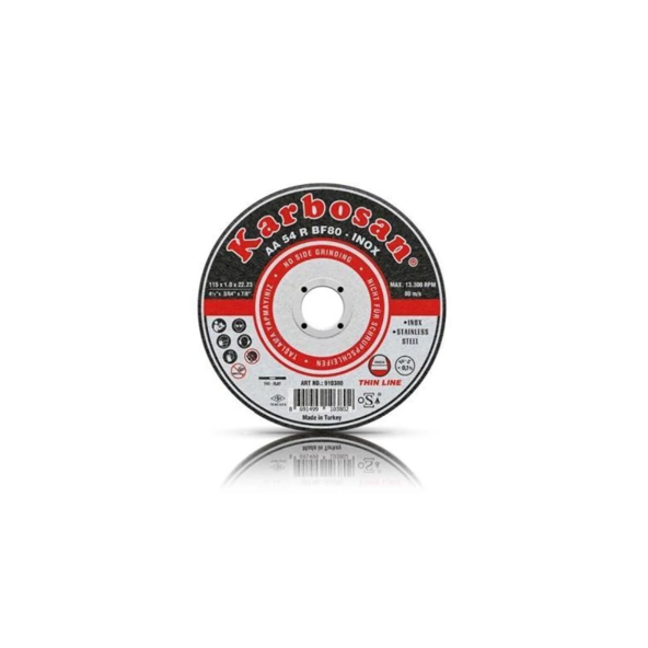 KARBOSAN Metal Kesici Disk 115 X 1 Inox (25 Adet)