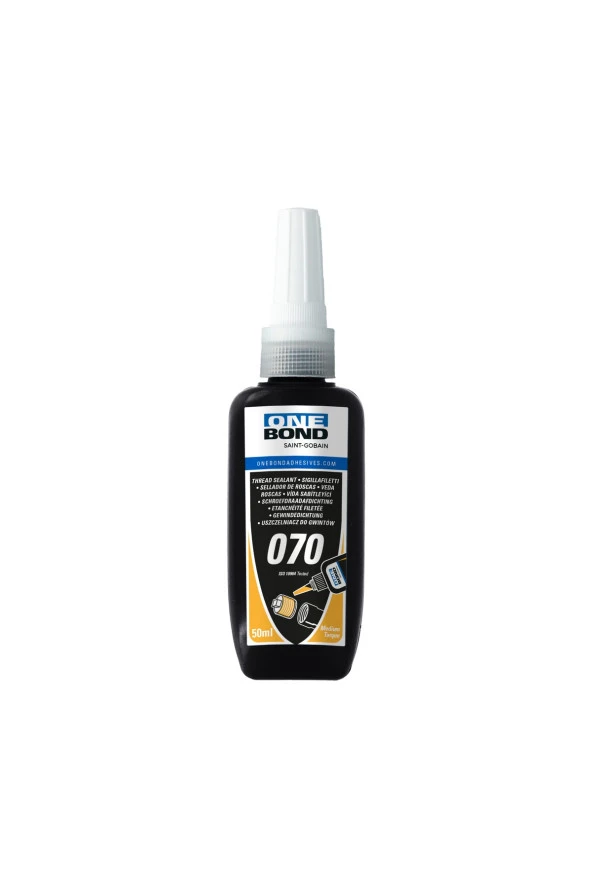 OneBond 070 Boru Cıvata Sabitleme 50 Ml (orta Mukavemet - Sarkma Yapmaz)