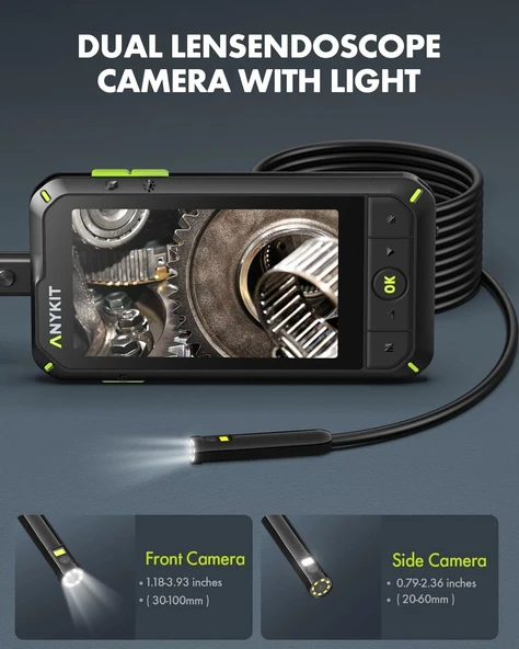 Anykit 7.9mm Endoskop Kamera - Çift Lensli Boroskop Muayene Kamerası - 2