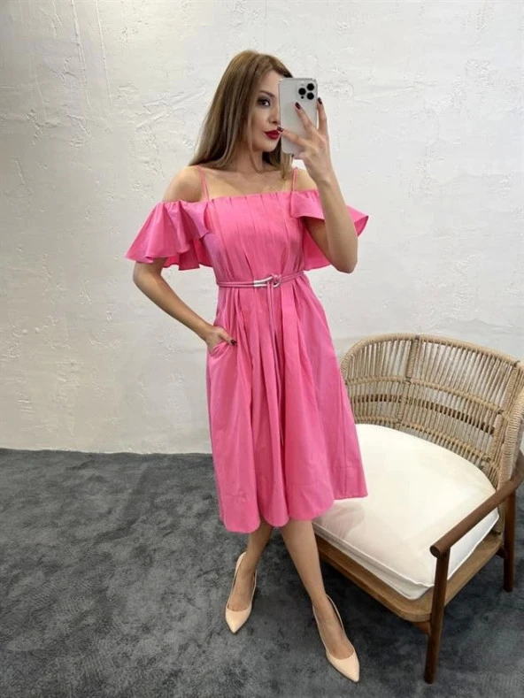 6296 Elbise-Pembe - 2