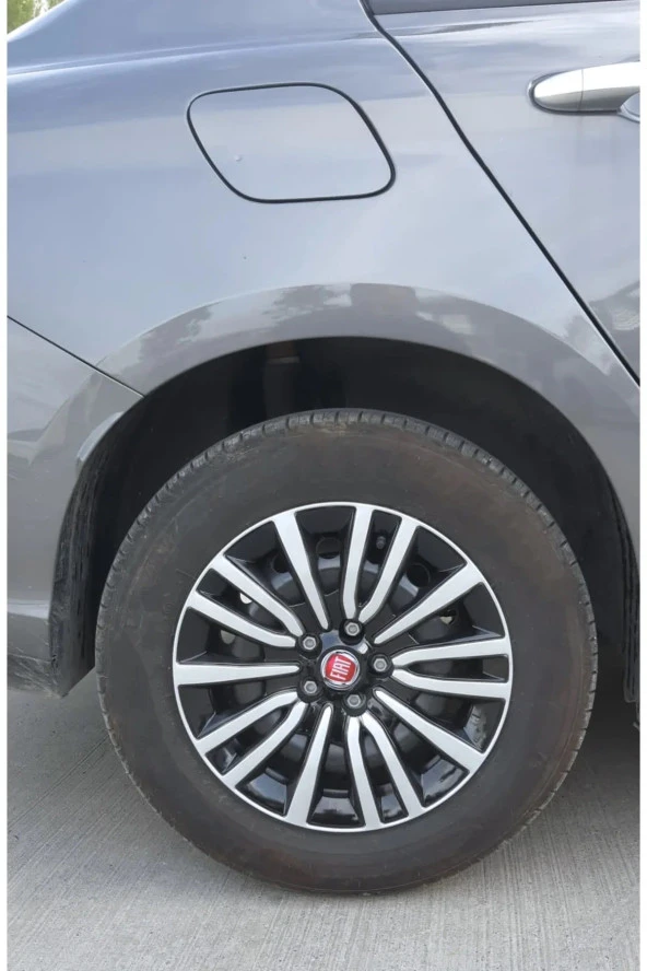 NKT GROUP Fiat Egea Easy 15 Inç Jant Kapağı 4 Adet 1 Takım Siyah - Gri Jant Kapağı - 2
