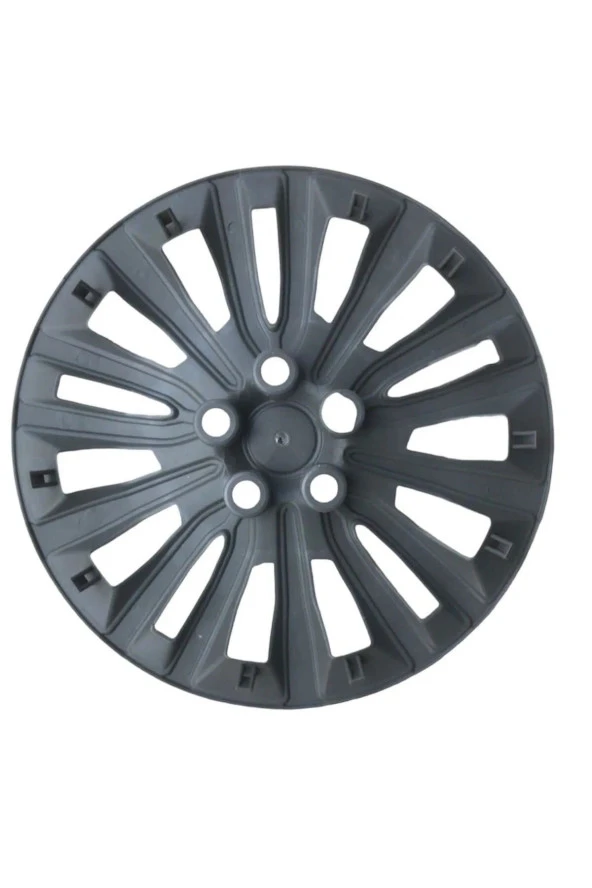 NKT GROUP Fiat Egea Easy 15 Inç Jant Kapağı 4 Adet 1 Takım Siyah - Gri Jant Kapağı - 4