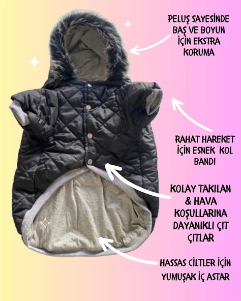 Black Comfly Köpek Montu, Orta ve Büyük Irklar için - 4