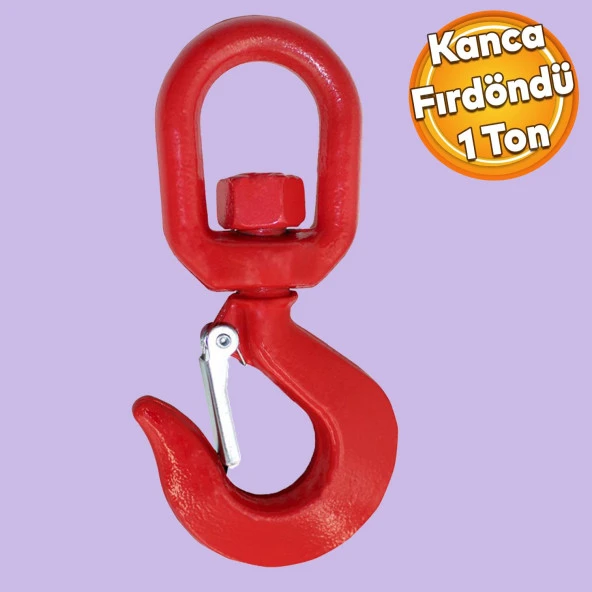 Fırdöndü Kuşgöz 1 Tonluk Kanca Yük Taşıma Kaldırma Ekipman Amerikan Tipi Çelik Şantiye Vinç
