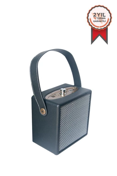 Torima X2 Taşınabilir Wooden Case Bluetooth Hoparlör Siyah