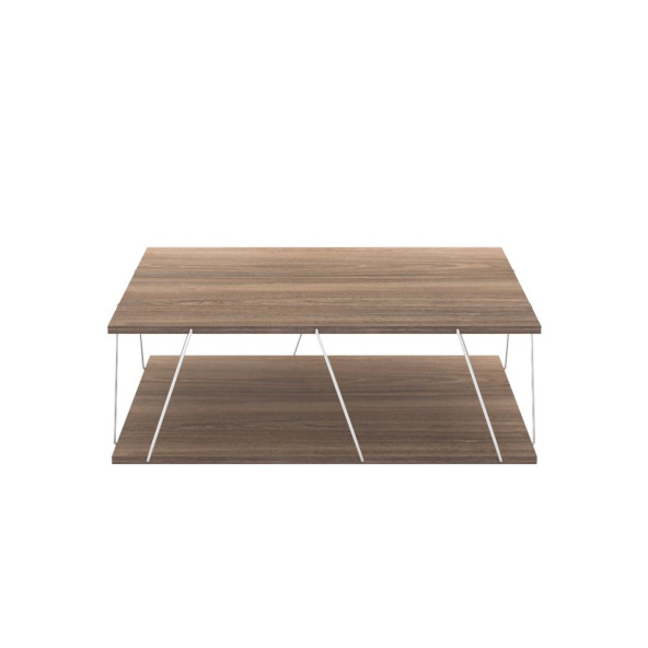 Homedora Tessa Modern Orta Sehpa Ceviz-Krom - 6