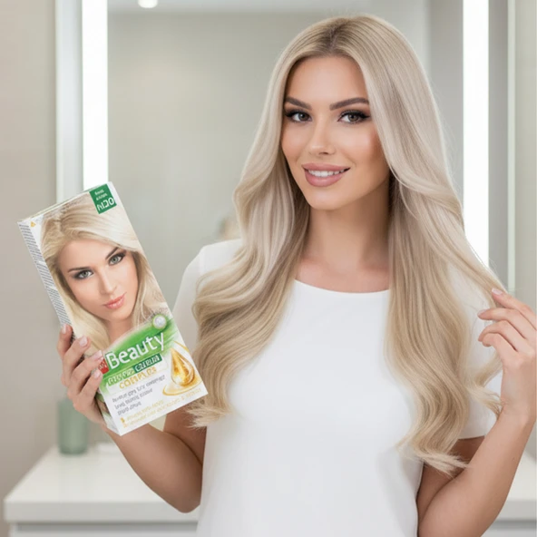 MM Beauty Saç Boyası M 20 (Küllü Sarı) Set Boya 2 li Set Boya - Resim 2