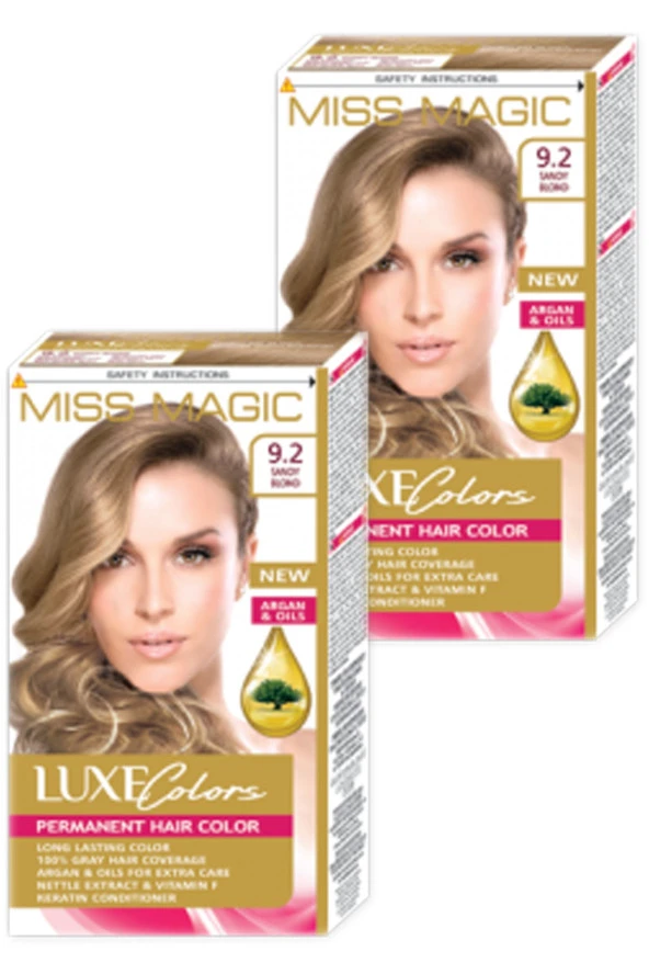 Mıss Magic Saç Boyası Kum Sarısı Renk 9,2 Set Boya 2'li Set ürün görseli