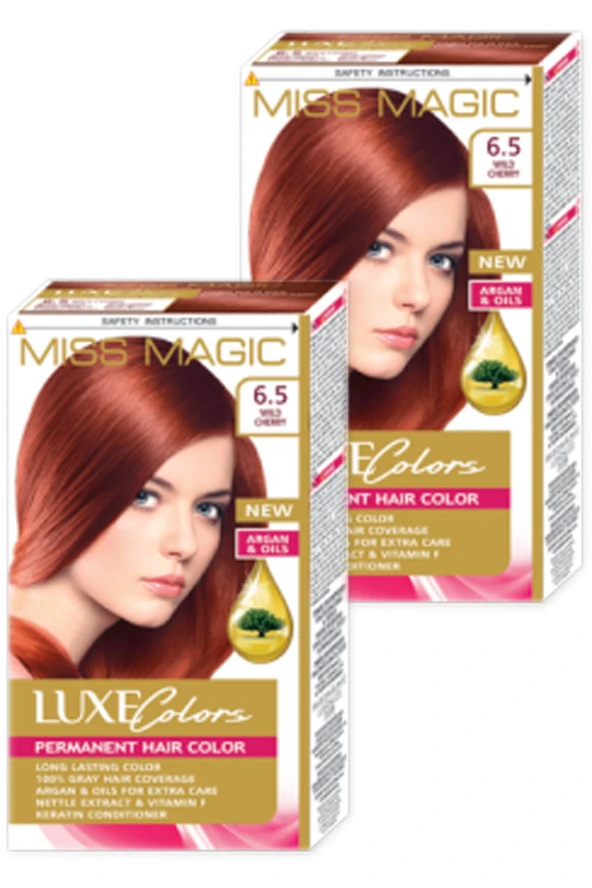 Mıss Magic Saç Boyası Yabani Kiraz Renk 6,5 Set Boya 2'li Set