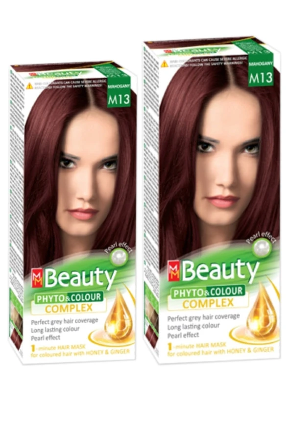 MM Beauty Saç Boyası M 13 (Koyu Kızıl) Set Boya 2 li Set Boya