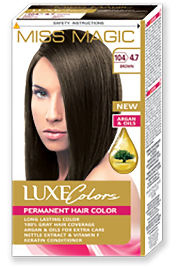 Mıss Magic Saç Boyası (set Boya) Kahve 4,7 (104 Brown) ürün görseli