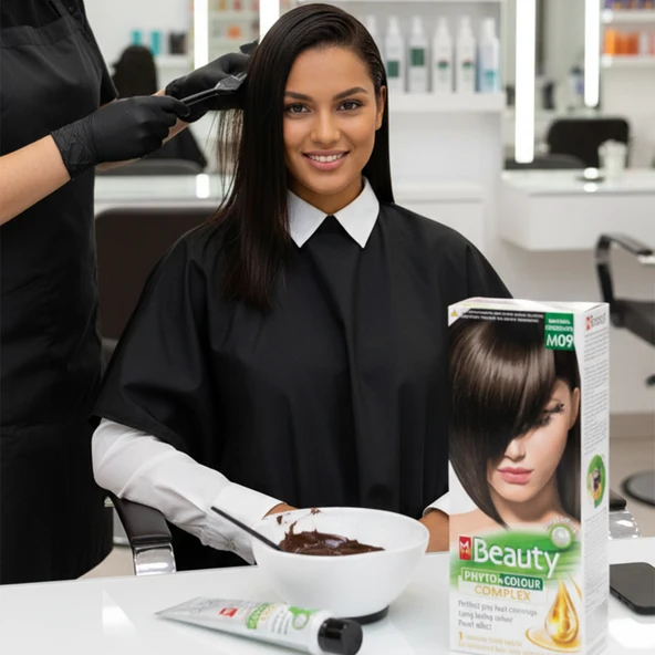 MM Beauty Saç Boyası M 09 (Naturel Çikolata Kahve) - Resim 4