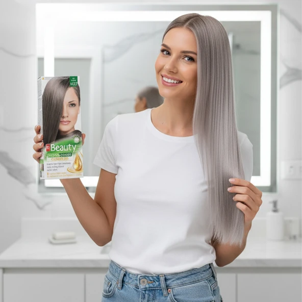 MM Beauty Saç Boyası M 27 (Küllu Kumral) Set Boya - Resim 4