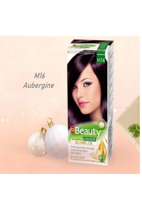 MM Beauty Saç Boyası M 16 (Patlıcan) Set Boya - 2