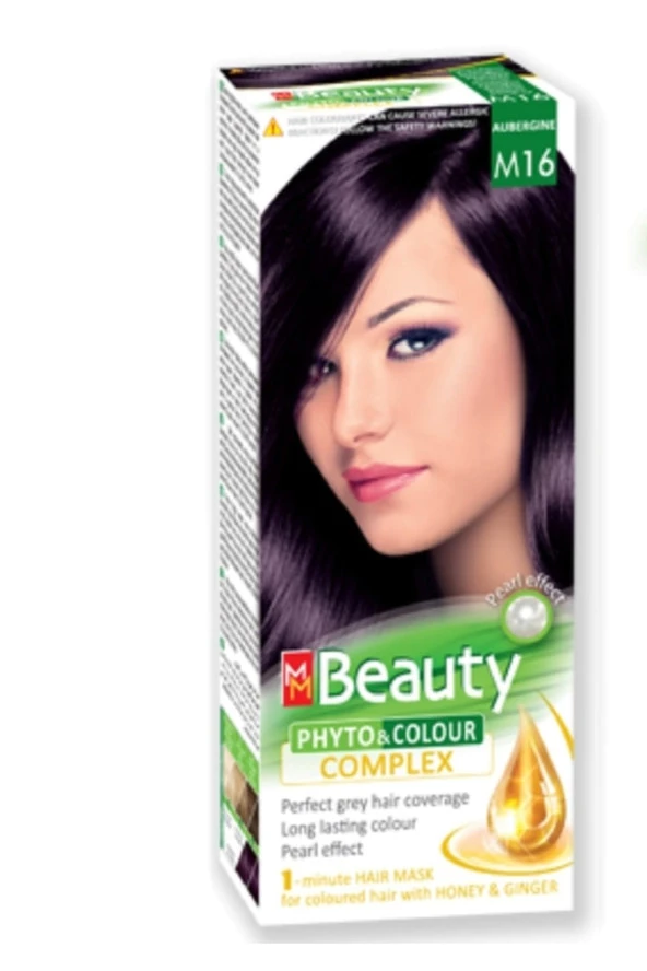 MM Beauty Saç Boyası M 16 (Patlıcan) Set Boya - 4