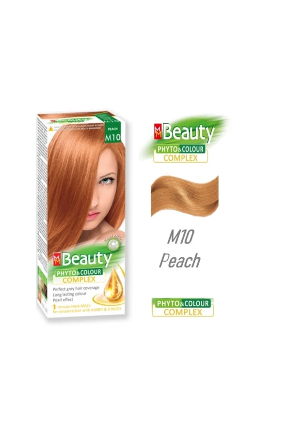 MM Beauty Saç Boyası M 10 (Şeftali) Set Boya - 4