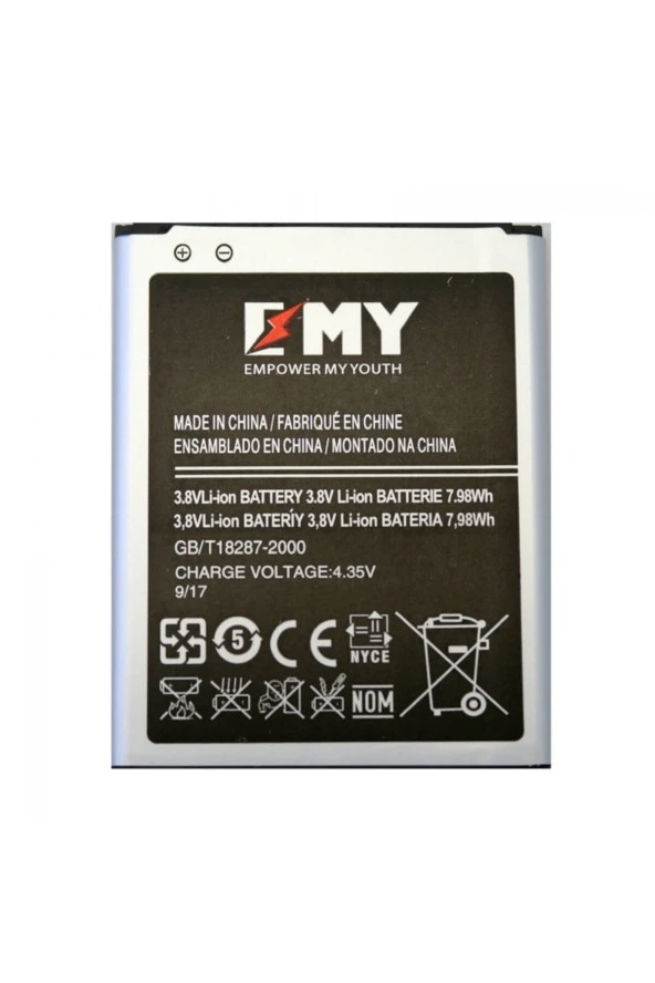 Samsung Galaxy I9082 Grand Uyumlu Em-y-i9082 2100 Mah Batarya