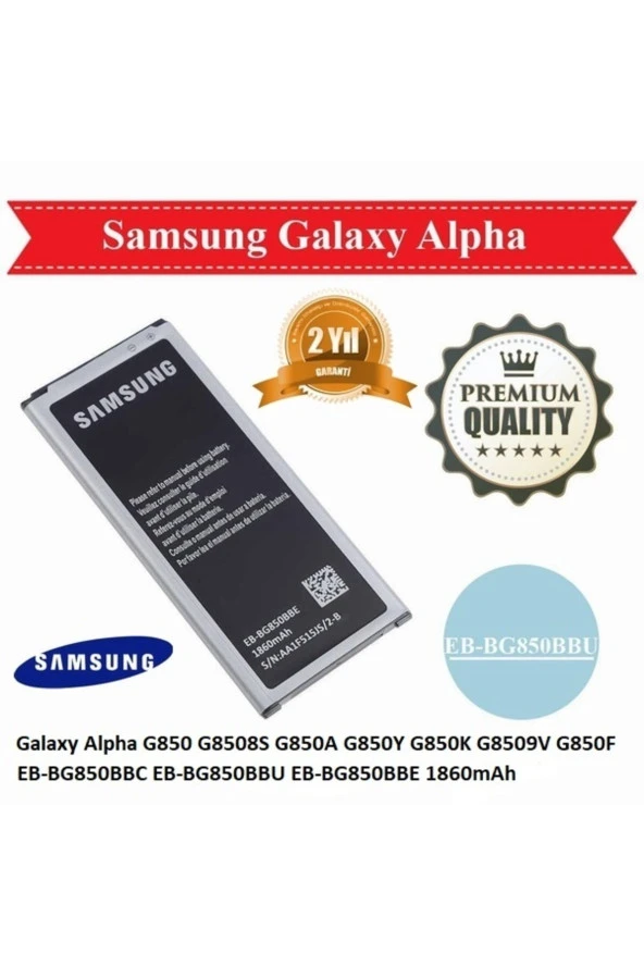 Day Samsung Galaxy Alpha G850 G8508s G850a G850y G850k G8509v G850f Eb-bg850bbc Eb-bg850bbu 1860mah