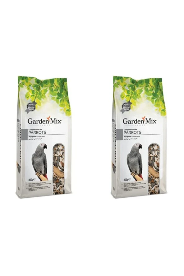 Garden Mix Platin Parrots Papağan Yemi 800g (2adet)