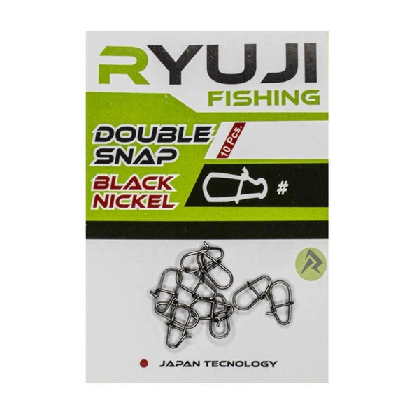 Ryuji Double Snap Rapala Klipsi Nickel