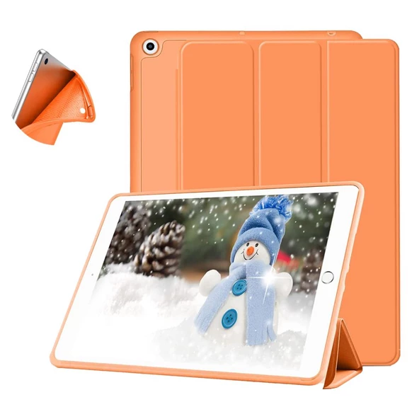 Apple iPad 9. Nesil 10.2" Kılıf Arkası Silikon Smart Case A2602 A2603 A2604 A2605 - Resim 9