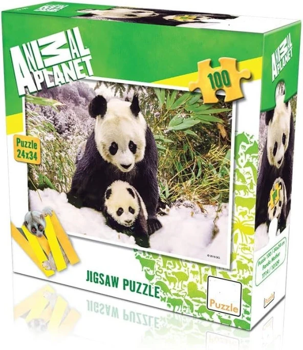 Hayal Sepeti Puzzle PANDA 100 Parça 24X34Cm