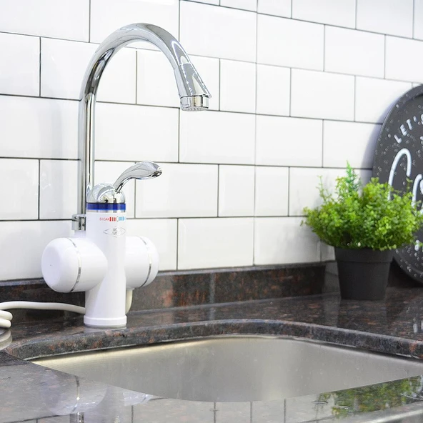 Elektrikli Sıcak Musluk Ani Su Isıtıcı Termal Şofben Musluk ASG-1B - 2