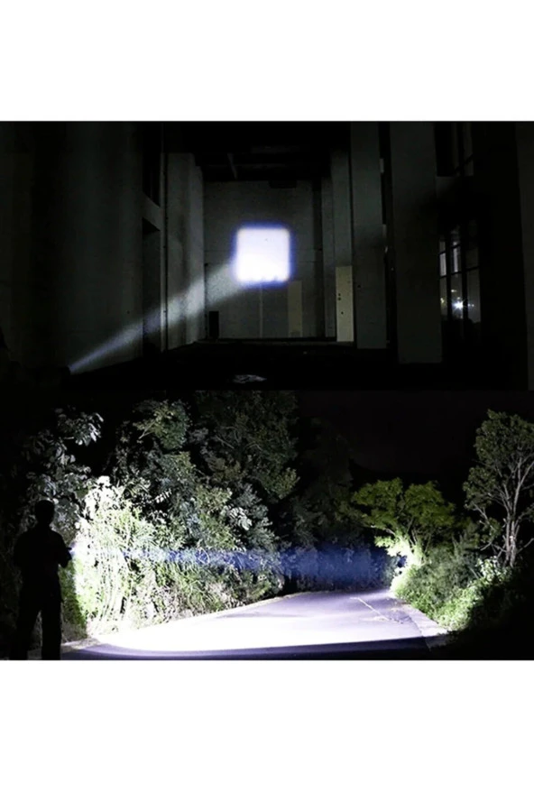 Tak-03 Ultra Güçlü 2500 Lumens + 5w Cob Led Usb Şarjlı El Feneri Kutulu Kamp Feneri Avcılık Feneri - 2