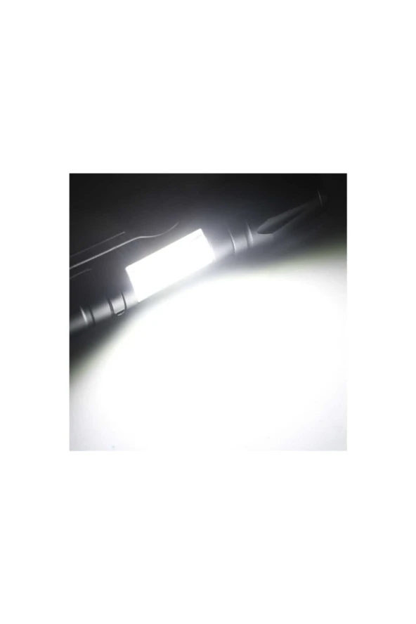 Tak-03 Ultra Güçlü 2500 Lumens + 5w Cob Led Usb Şarjlı El Feneri Kutulu Kamp Feneri Avcılık Feneri - 5