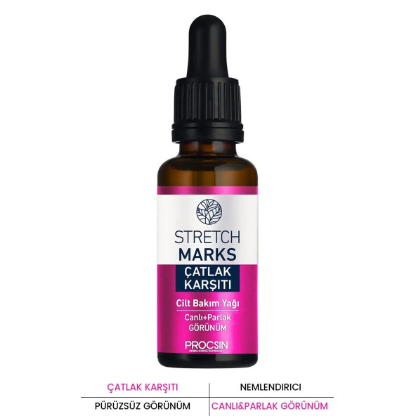 PROCSIN Strecth Marks Çatlak Karşıtı Cilt Bakım Yağı 20 ML - 2