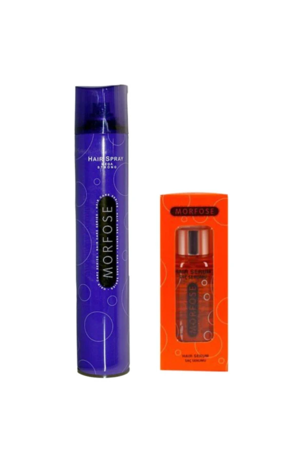 Morfose Saç Spreyi Mor 400ml + Saç Serumu Argan Yağlı 75 Ml