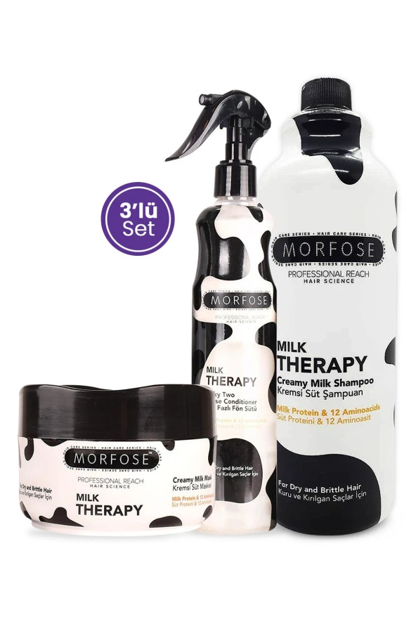 Morfose Milk Therapy 3lü Saç Bakım Seti - 1