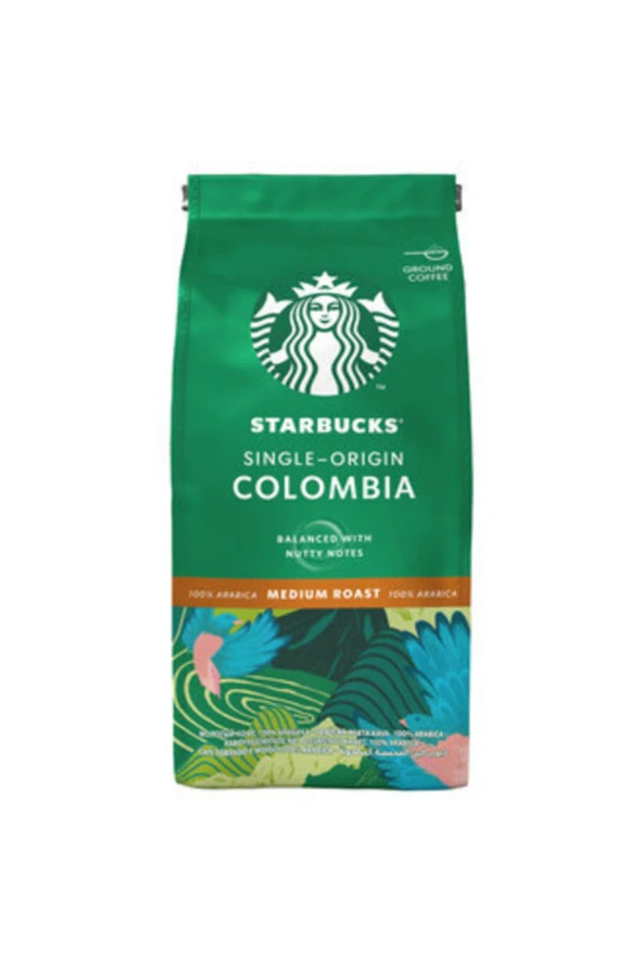 Starbucks Colombia Öğütülmüş Kahve 200 gr
