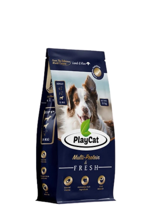 Playdog Yetişkin Köpek Kuzu Eti Ve Pirinçli 15 Kg