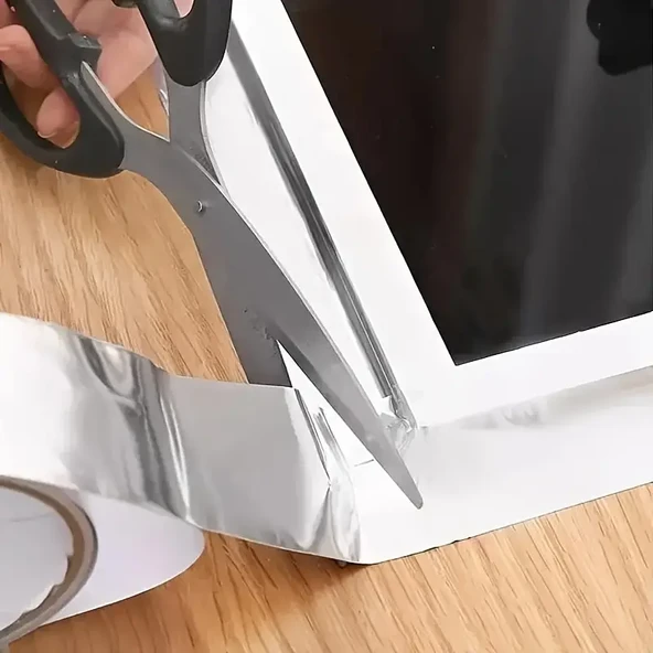 Alüminyum Soba boru Bandı Yüksek sıcaklığa ve Sızdırmazlığa dayanıklı (45x20metre Alüminyum Folyo) - Resim 4