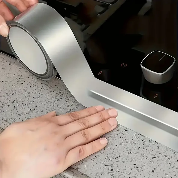 Alüminyum Soba boru Bandı Yüksek sıcaklığa ve Sızdırmazlığa dayanıklı (45x20metre Alüminyum Folyo) - Resim 2