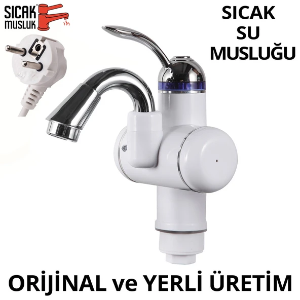 Elektrikli Sıcak Musluk Ani Su Isıtıcı Termal Şofben Musluk ASG-3B