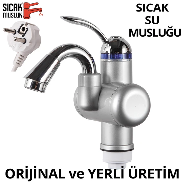 Elektrikli Sıcak Musluk Ani Su Isıtıcı Termal Şofben Musluk ASG-3S