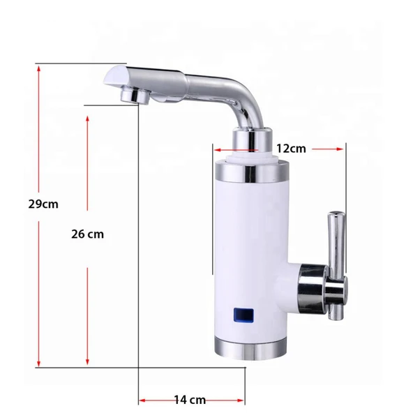 Elektrikli Sıcak Musluk Ani Su Isıtıcı Termal Şofben Musluk ASG-5B - 2