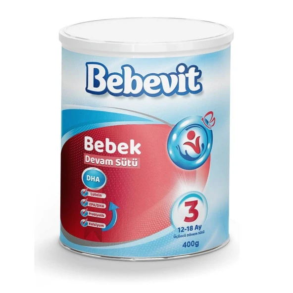 Bebevit (3) 12-18 Ay Bebek Devam Sütü 400 Gr 8683125160259