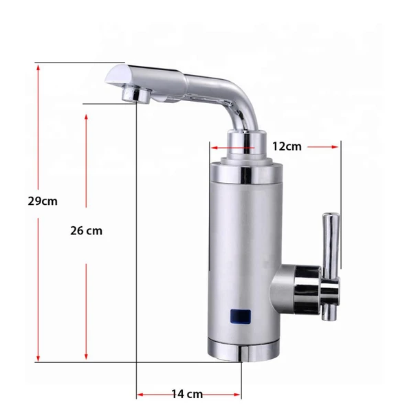 Elektrikli Sıcak Musluk Ani Su Isıtıcı Termal Şofben Musluk ASG-5S - 2