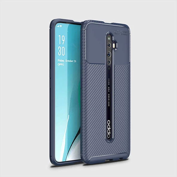 Oppo Reno 2Z Kılıf Karbon Silikon Case