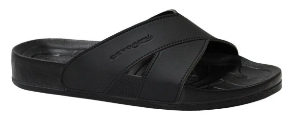 Ceyo Bermuda-M1 Siyah Ortapedik Erkek Terlik & Sandalet