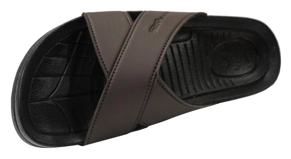 Ceyo Bermuda-M1 Kahve Ortapedik Erkek Terlik & Sandalet - 4